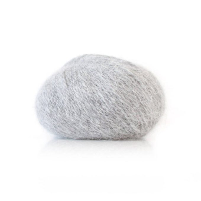 Fonty "Cœur d'Angora" franelle light gray wool