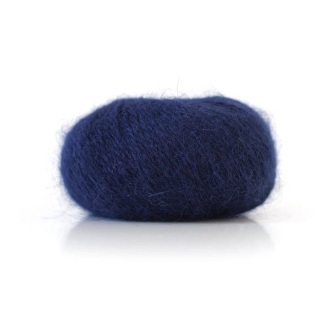 Fonty "Cœur d'Angora" Angora-wool yarn in Navy blue