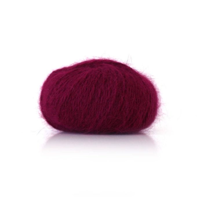 Fonty "Cœur d'Angora" carmine - red carmine wool