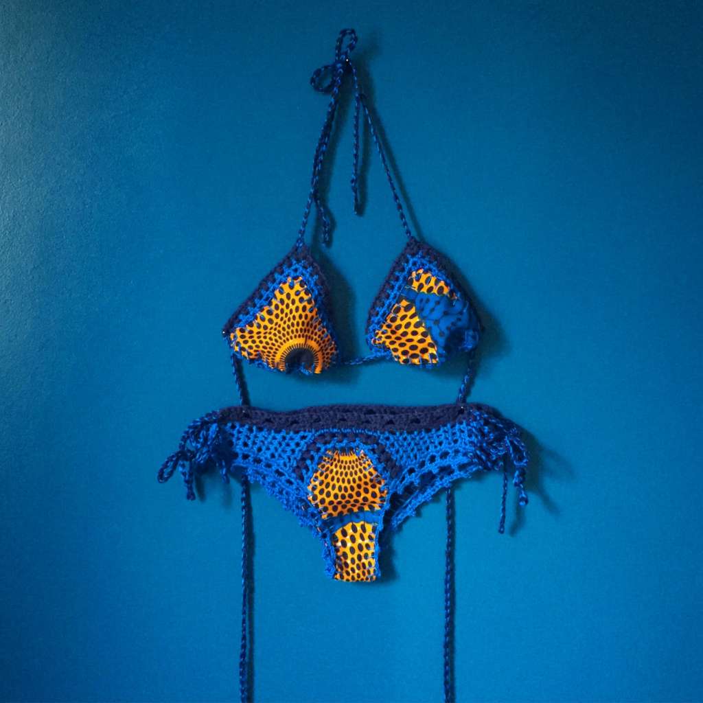 bikinis crochet  tissu africain Porcs-épics Tricoteur