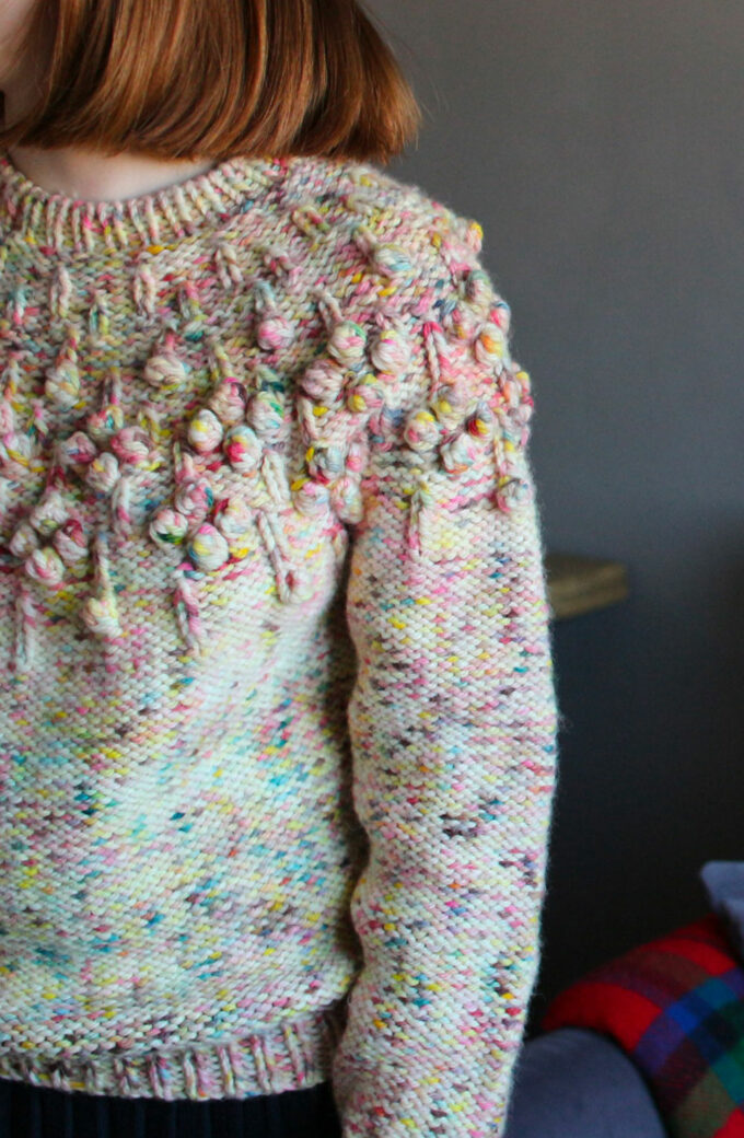 "Marbles Game" sweater